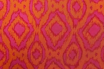 Lady McElroy Batik Block - Tangerine - Viscose Rickardi Lawn