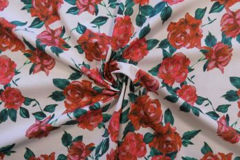 Lady McElroy French Rose - Cotton Pure Lawn Remnant - 3m