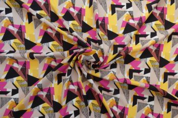 Lady McElroy Geometric Shapes - Viscose Rickardi Lawn