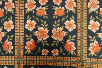 Lady McElroy Orangina Floral - Marlie-Care Lawn - Remnant - 1.2m