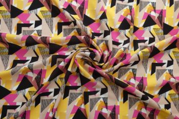 Lady McElroy Geometric Shapes - Rayon Crinkle