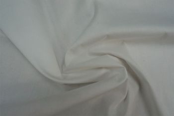 Lady McElroy Kiera - Oeko-Tex Sustainable Pure Cotton Poplin - White - Remnant - 2.6m