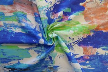 Lady McElroy Work Of Art - Blue/Green - Remnant - 2.2m